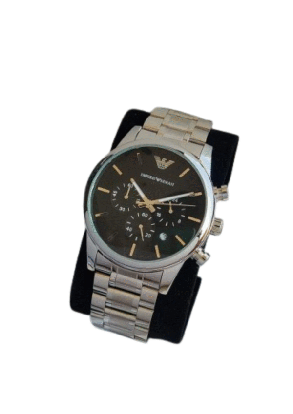 Armani exchange watches for men - it’s come with stainless steel strap with black dial