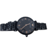 Emporio Armani black stainless steel watch with roman numeral dial